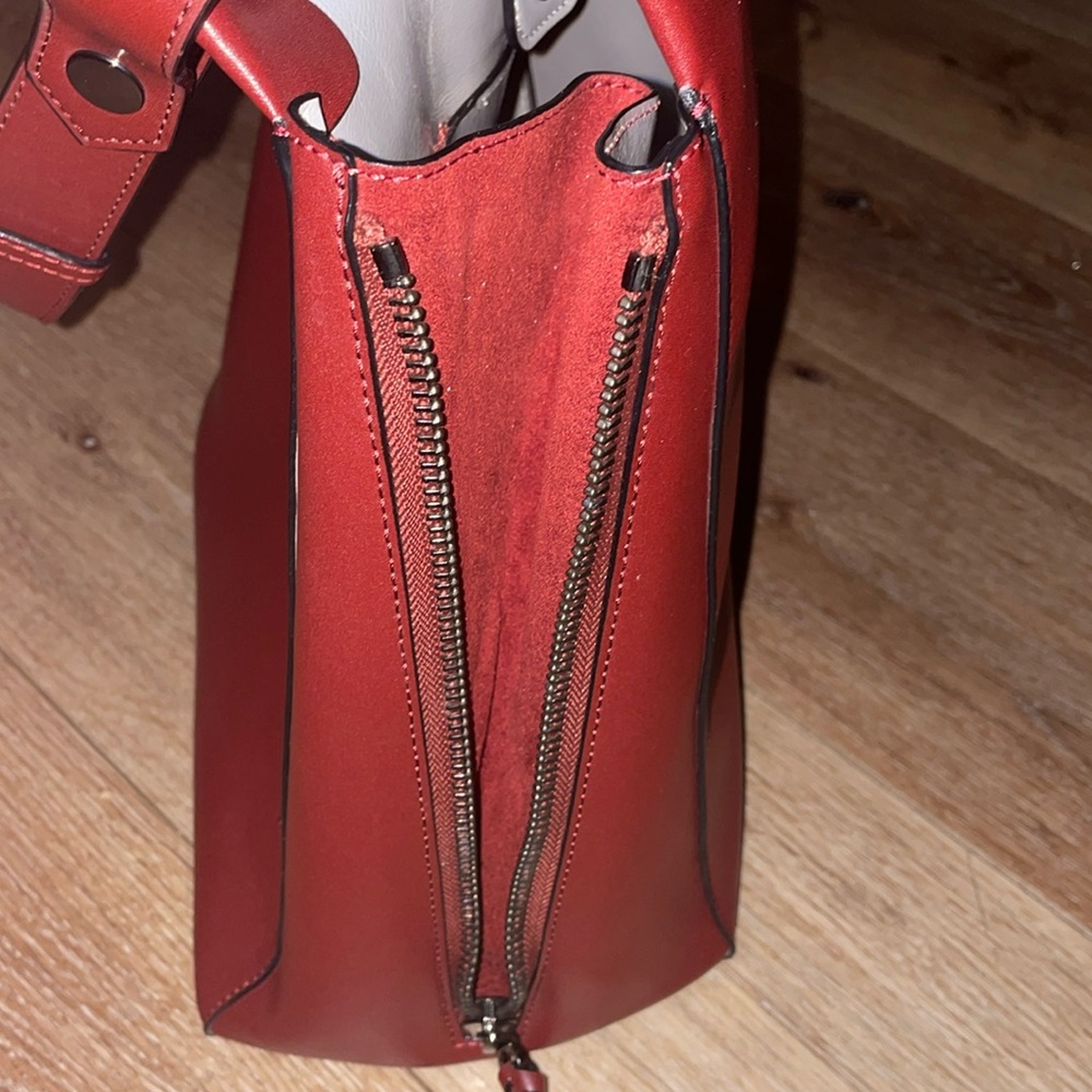Charles Keith Bordeaux Tote Bag  EUC - Picture 8 of 11